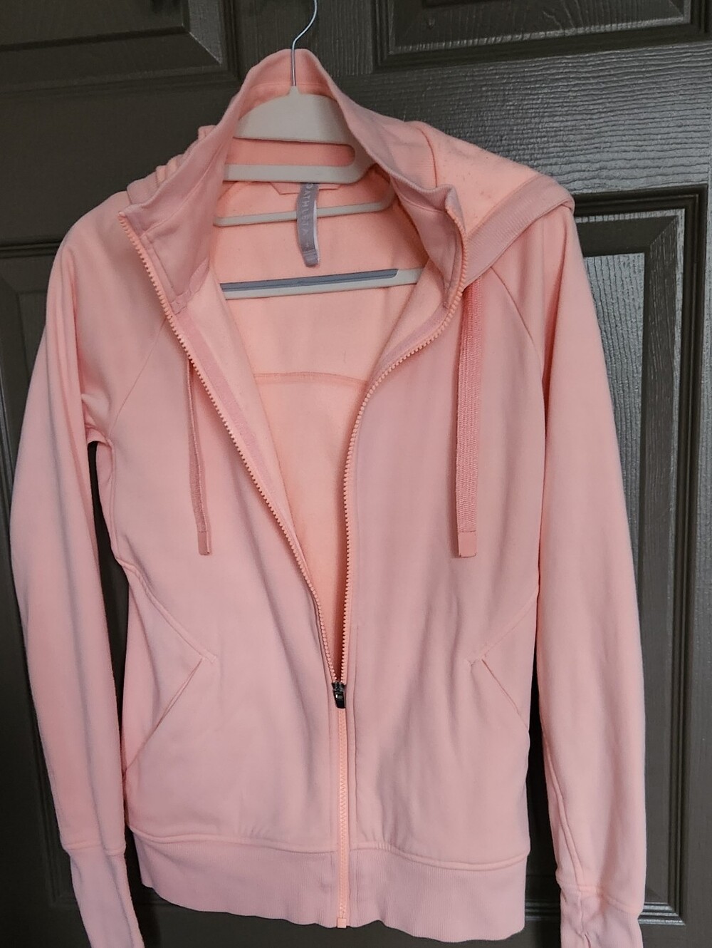 Athleta Women’s Lightweight Zip-Up Hoodie - Soft Peach